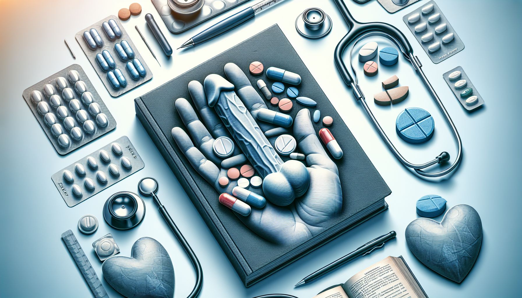 Image depicting various treatment options for erectile dysfunction